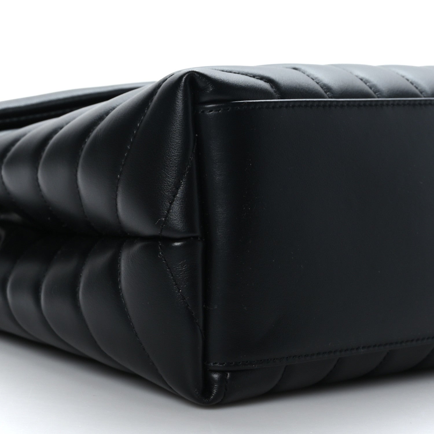 Saint Laurent Calfskin Y Quilted Monogram Medium Loulou Chain Satchel Black 8 of 9