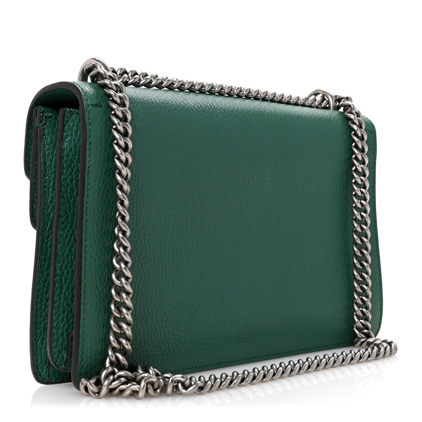 Pebbled Calfskin Small Dionysus Shoulder Bag Emerald