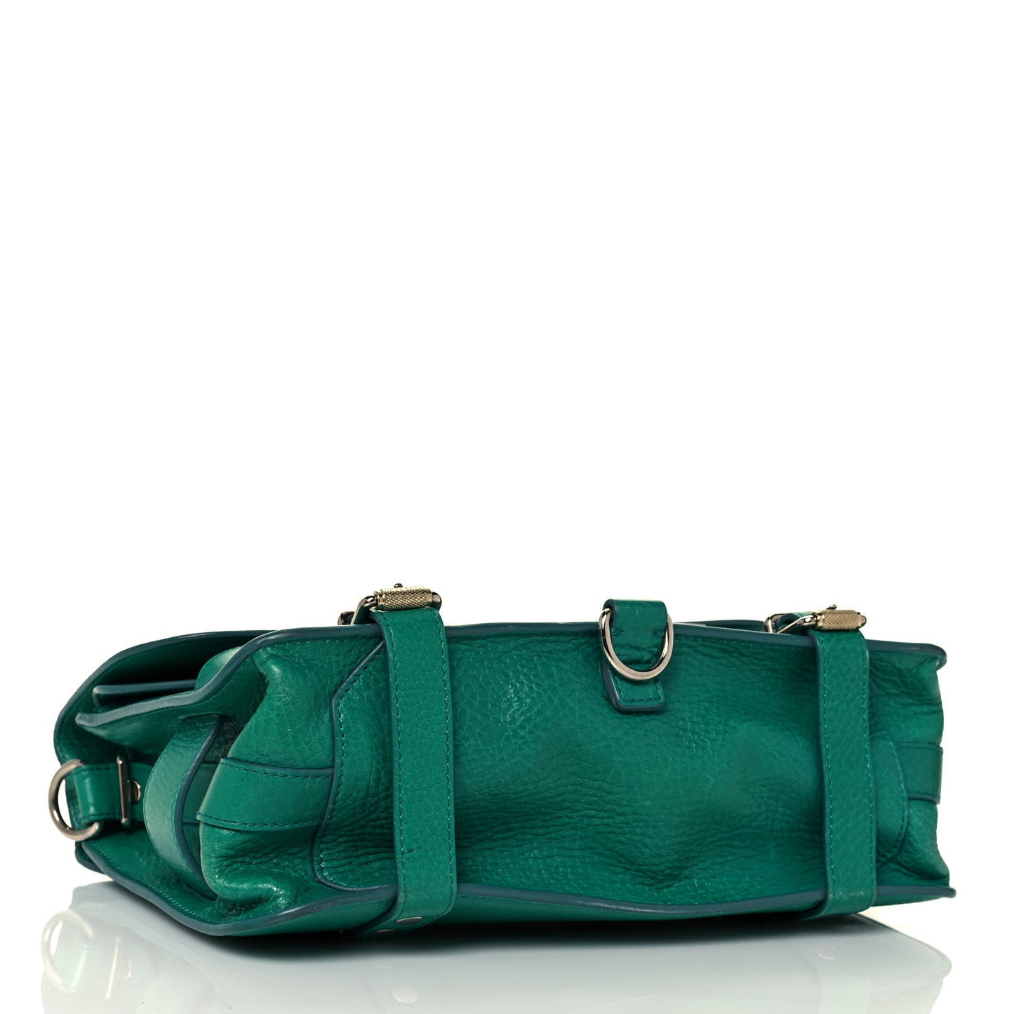 Calfskin Mini PS11 Classic Shoulder Bag Emerald