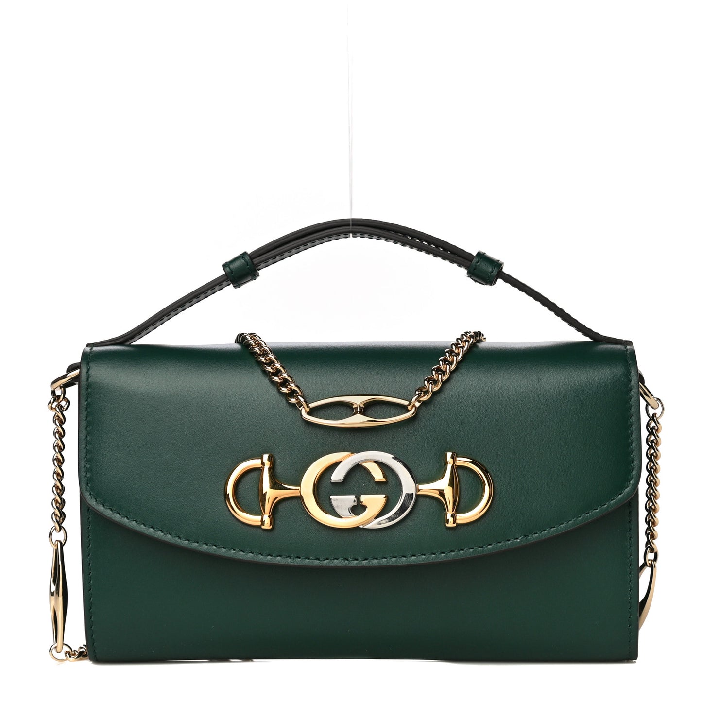 Smooth Calfskin Mini Zumi Shoulder Bag Vintage Green