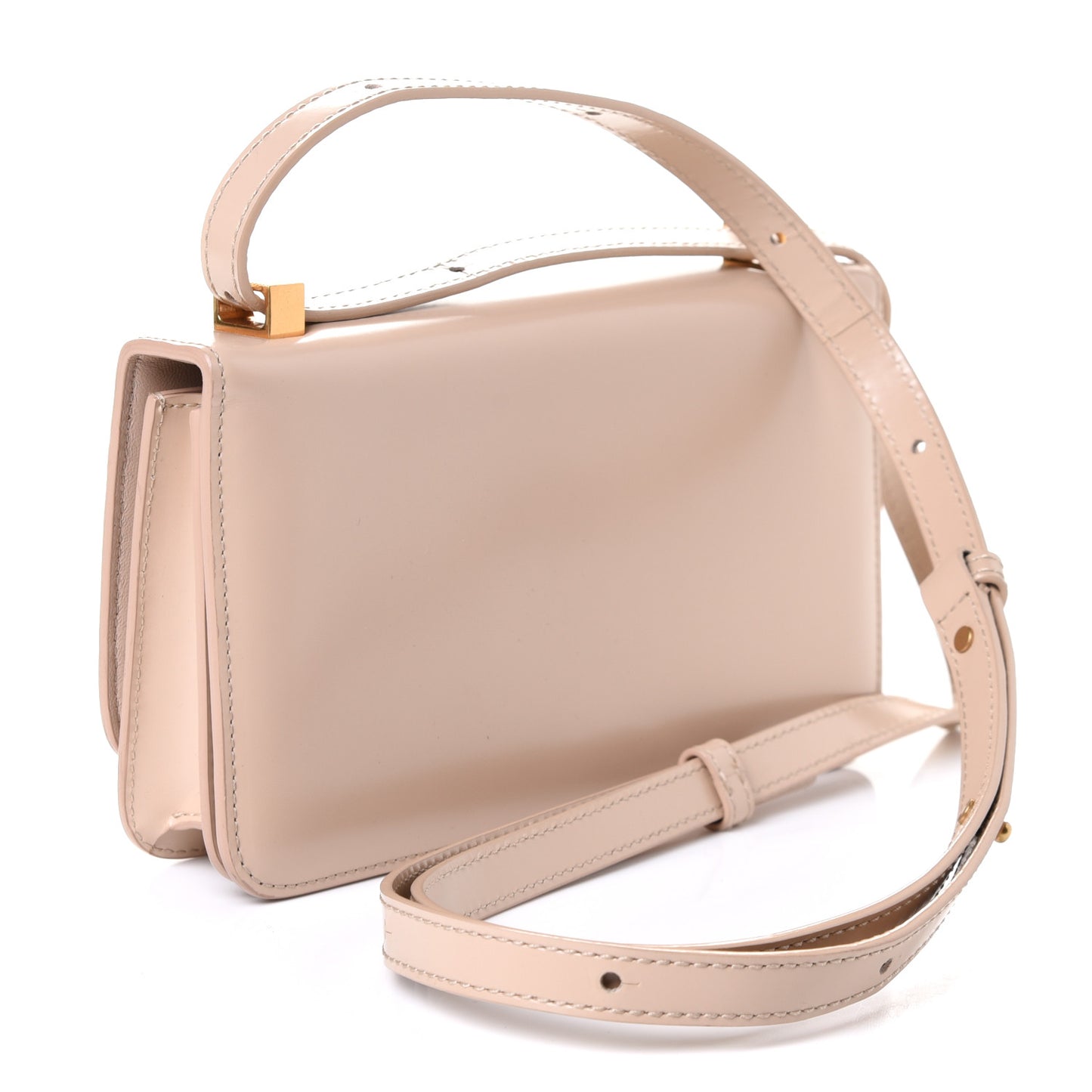 Spazzolato Calfskin Classic Mini BV Bag Nude