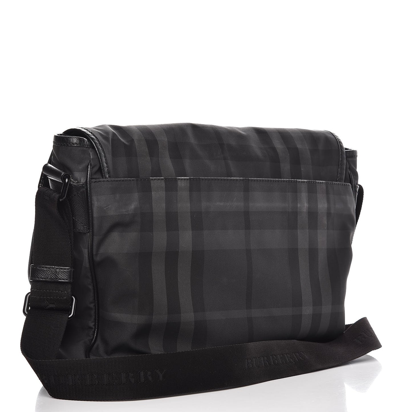 Smoked Check Medium Elgin Messenger Bag Black