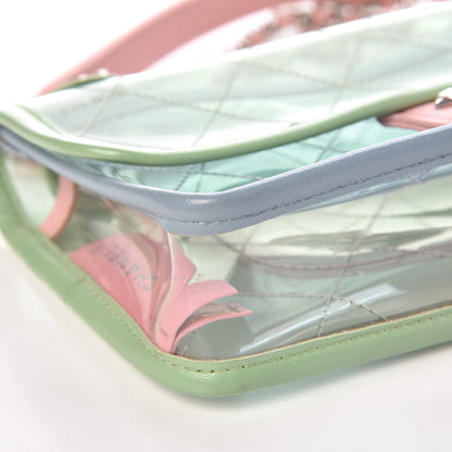 Chanel Lambskin PVC Quilted Mini Coco Splash Flap Blue Green 8 of 9
