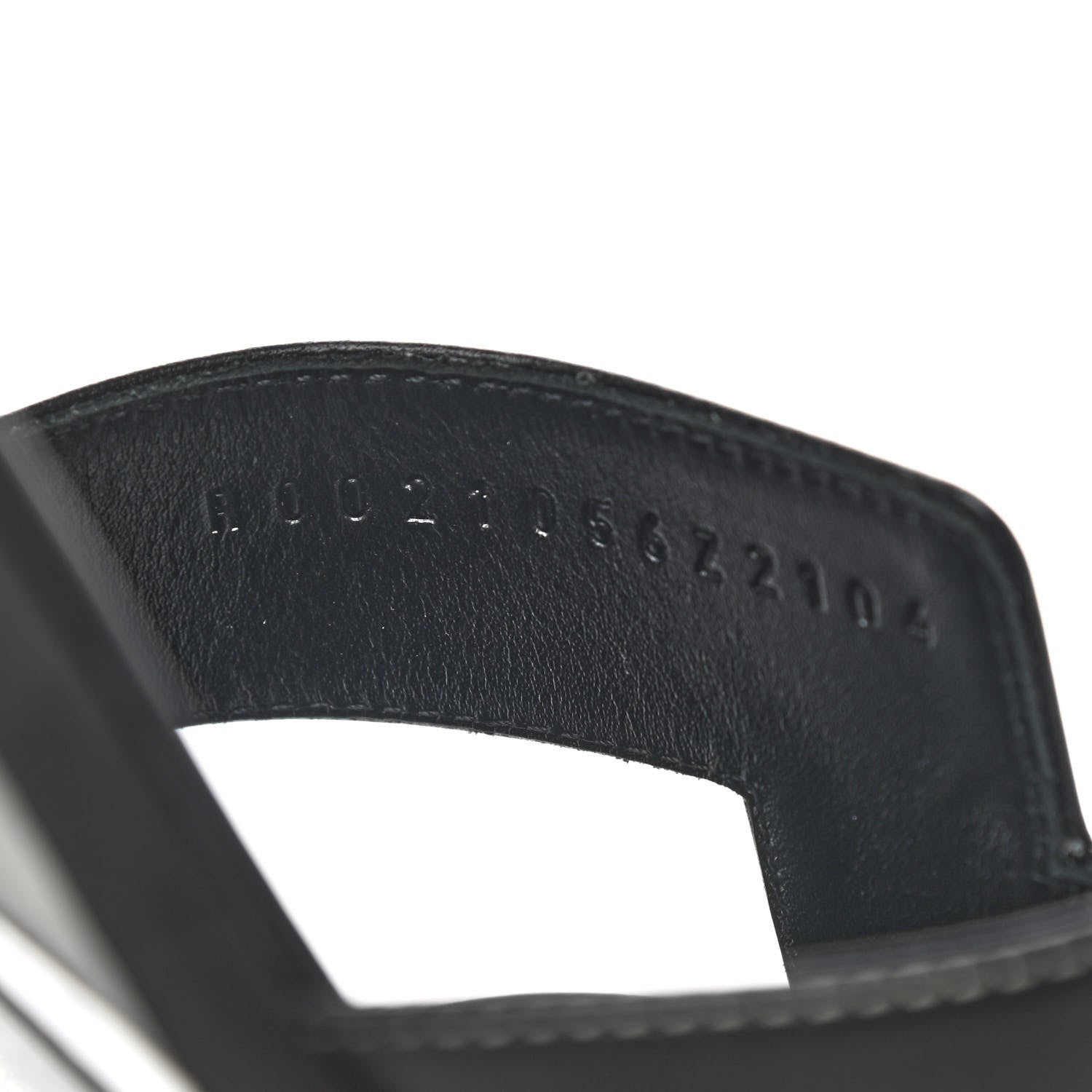 Hermes Box Calfskin Oran Sandals 41 Black 8 of 8