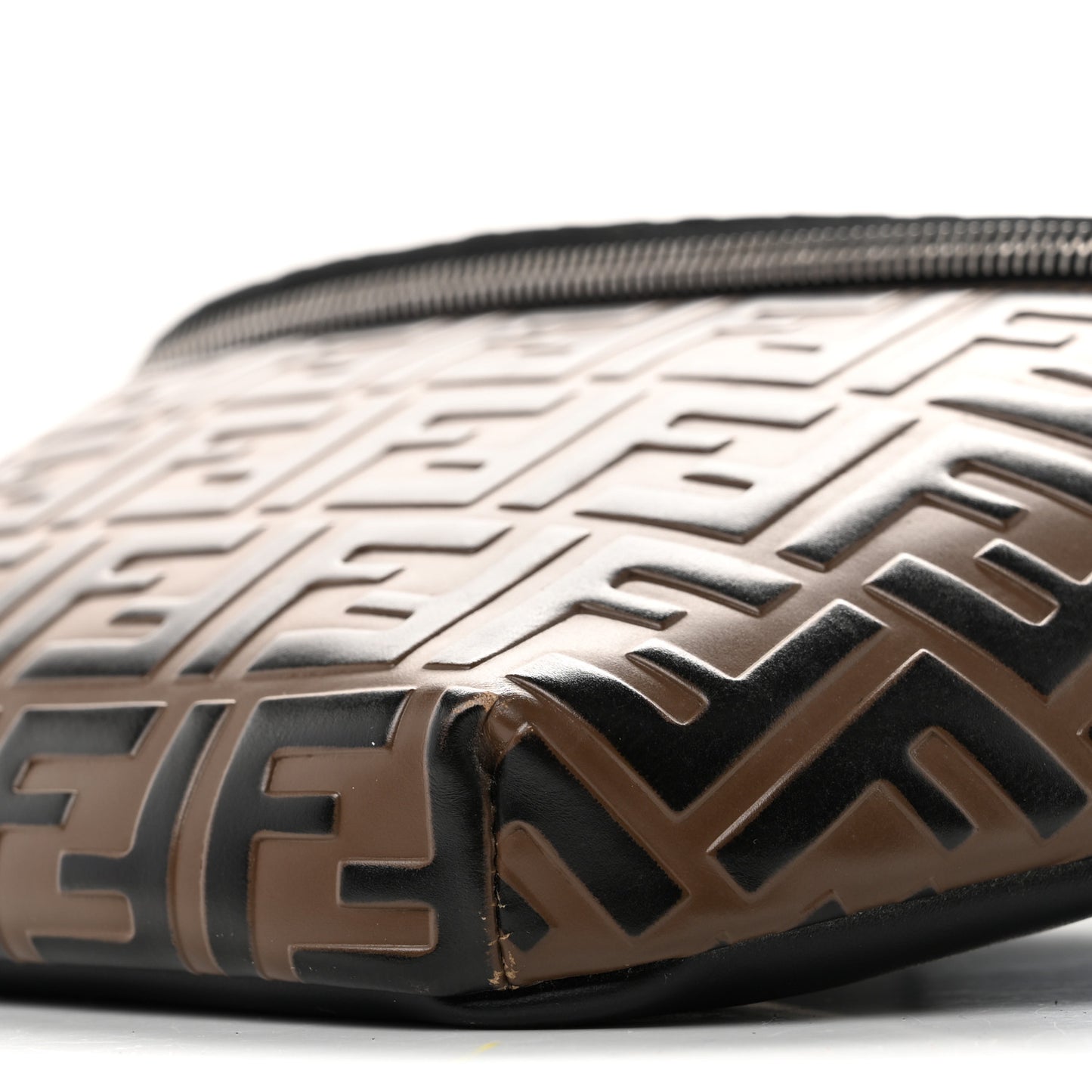 Vitello Century Bi-Color FF 1974 Embossed Belt Bag Maya Black