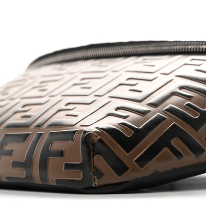 Fendi Vitello Century Bi-Color FF 1974 Embossed Belt Bag Maya Black 10 of 13