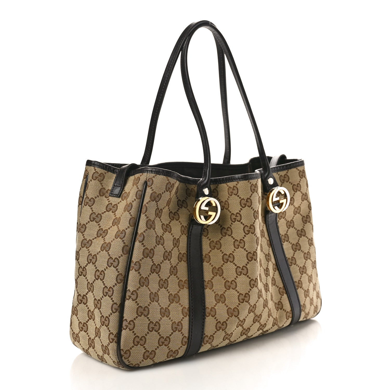Gucci Monogram Medium Twins Tote Dark Brown 3 of 11