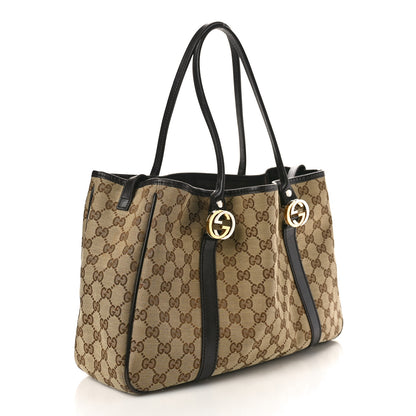 Gucci Monogram Medium Twins Tote Dark Brown 3 of 11