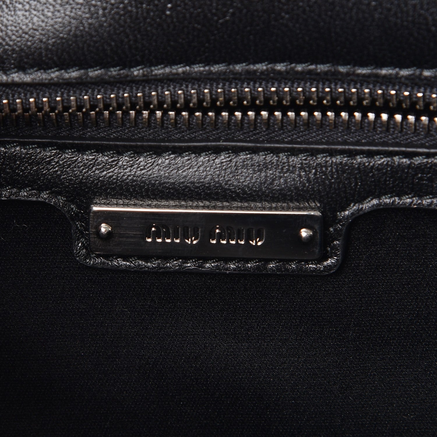 Miu Miu Nappa Matelasse Ayers Crystal Embellished Shoulder Bag Nero Black Rosa 7 of 10