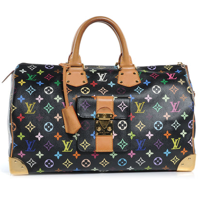 Louis Vuitton Monogram Multicolor Speedy 40 Black 1 of 7