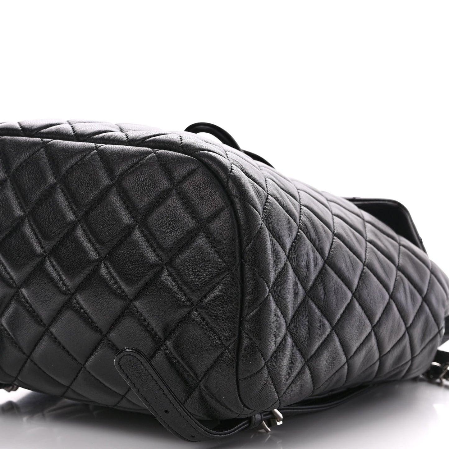 Lambskin Quilted Small Urban Spirit Backpack Black