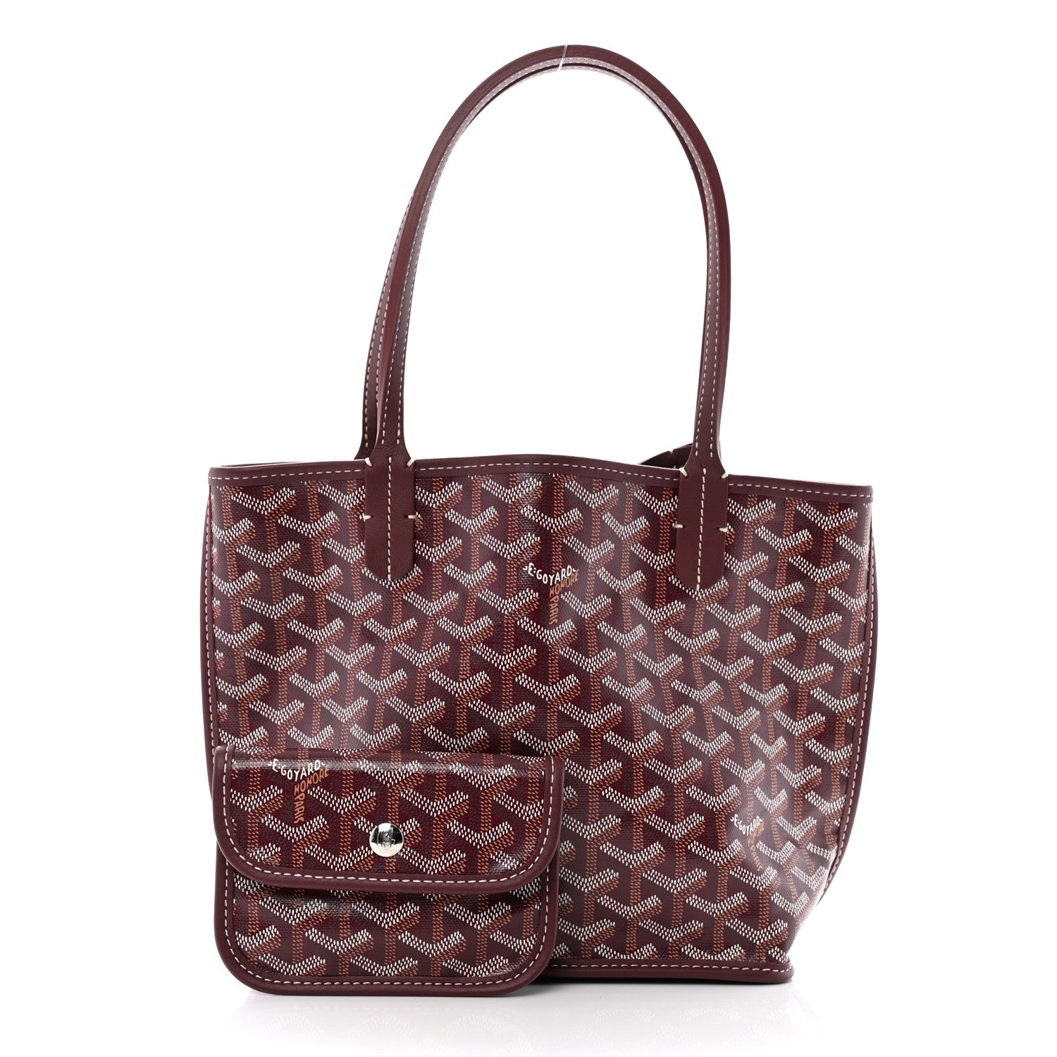 Goyard Goyardine Reversible Mini Anjou Burgundy 4 of 20