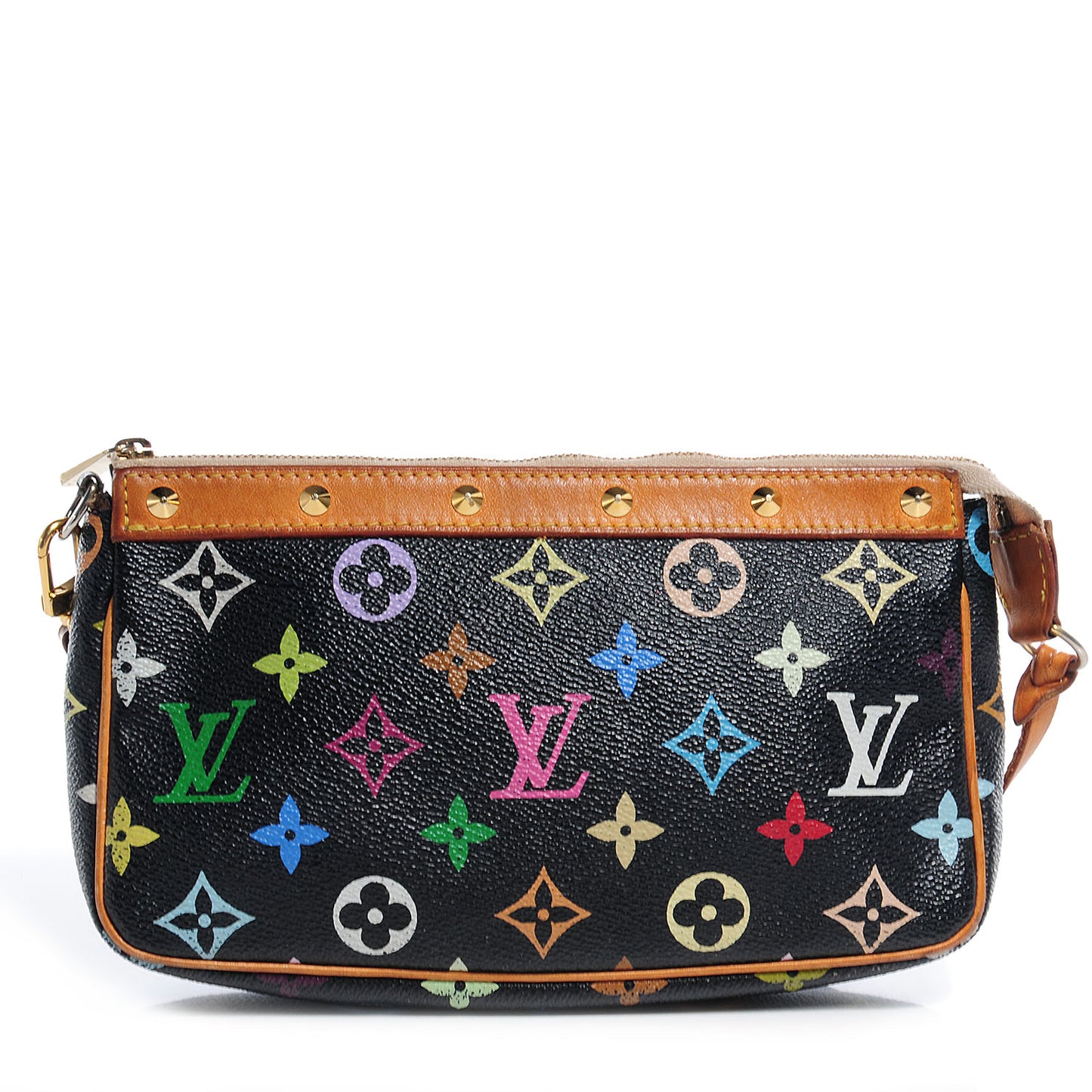 Monogram Multicolor Pochette Accessories Black
