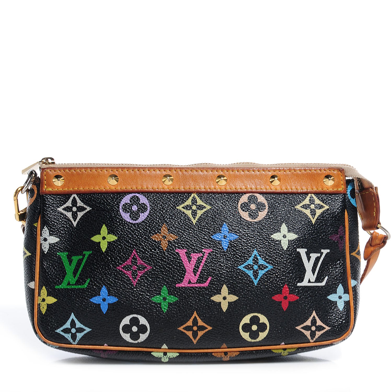 Louis Vuitton Monogram Multicolor Pochette Accessories Black 1 of 7