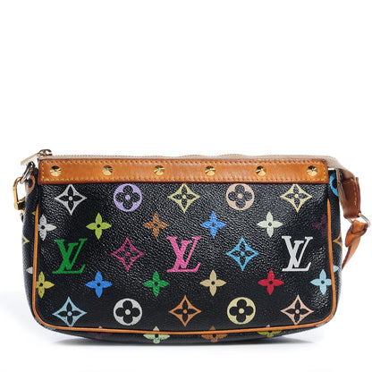 Louis Vuitton Monogram Multicolor Pochette Accessories Black 1 of 7