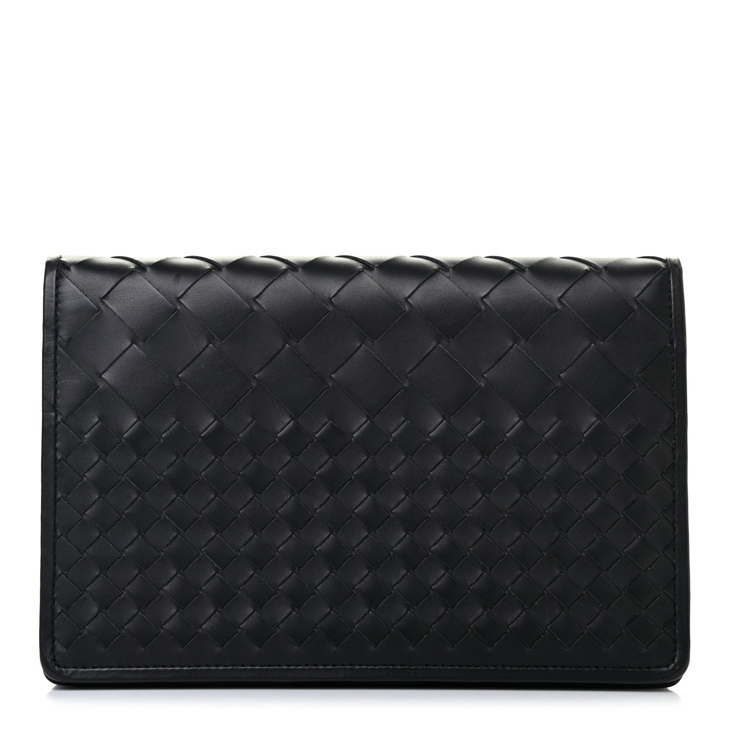 Bottega Veneta Nappa Intrecciato Medium Woven Clutch Clutch Black 1 of 8