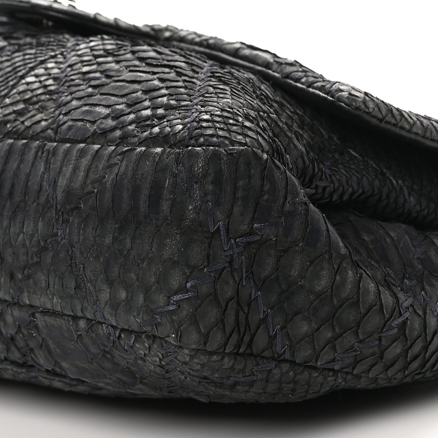 Snakeskin Ultimate Stitch Flap Black