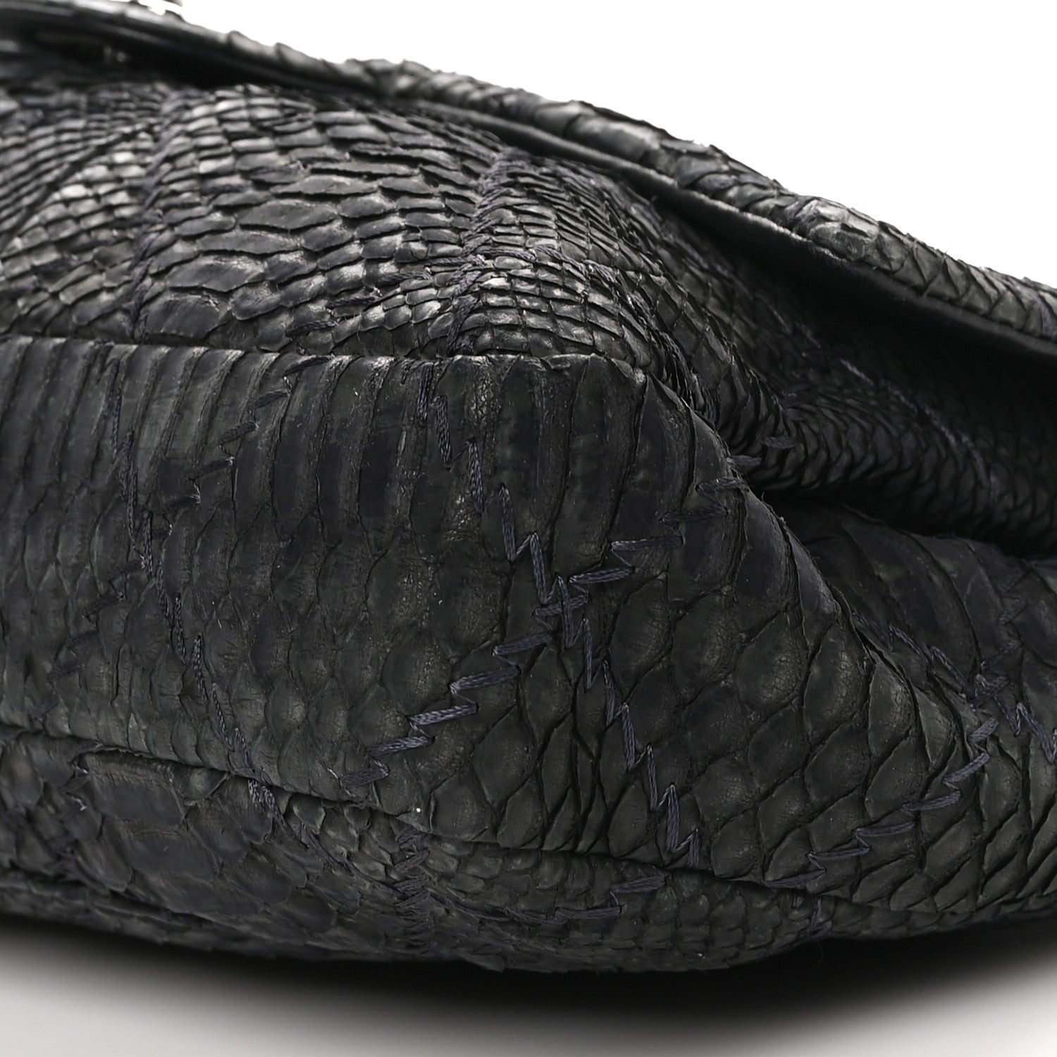 Chanel Snakeskin Ultimate Stitch Flap Black 10 of 11