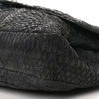 Chanel Snakeskin Ultimate Stitch Flap Black 10 of 11