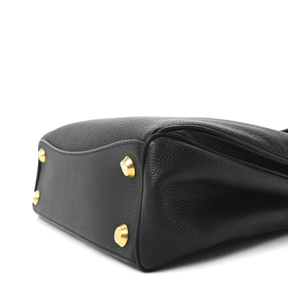 Balenciaga Grained Calfskin Small Rodeo Top Handle Handbag Black 10 of 10
