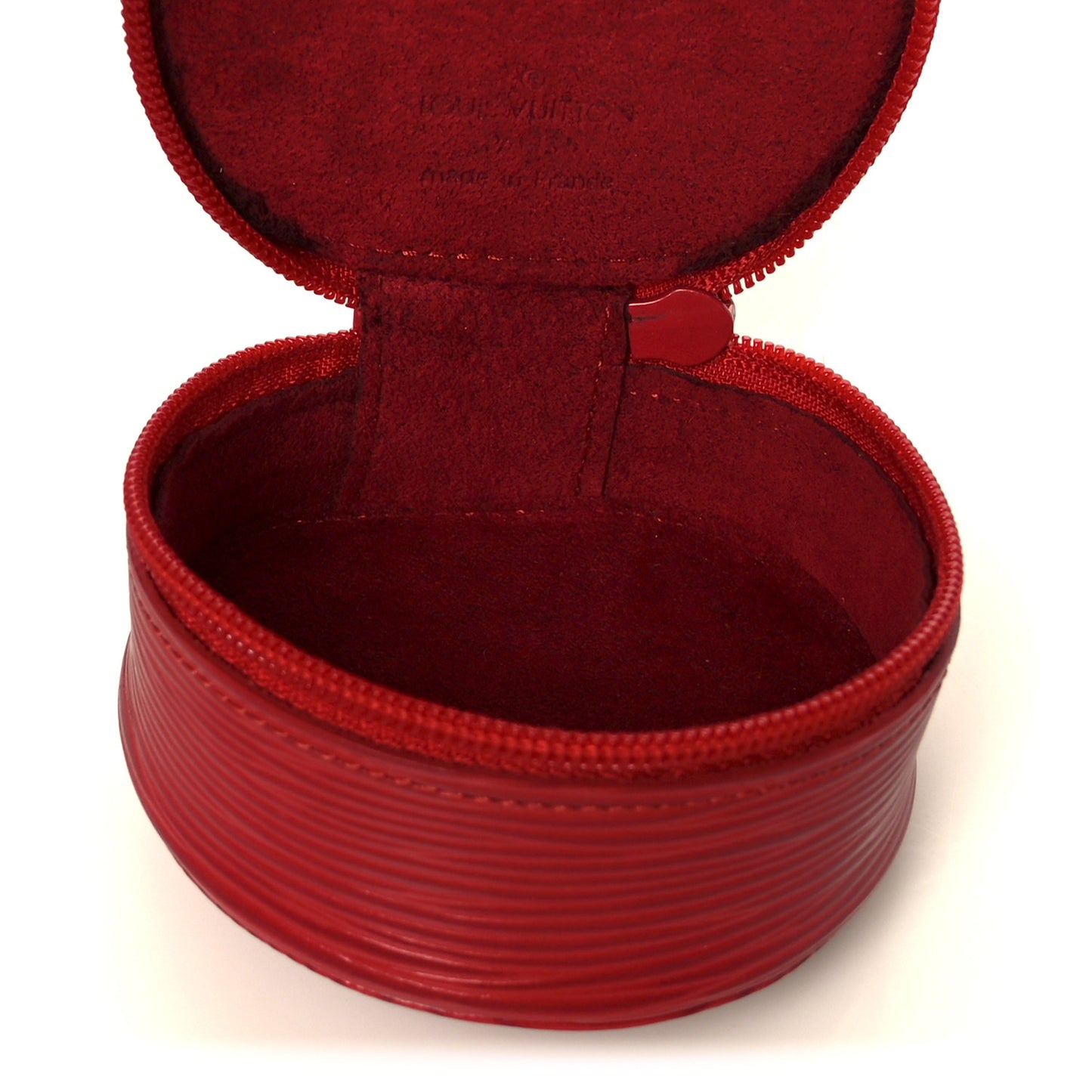 Epi Ecrin Bijoux 8cm Jewelry Box Case Castillan Red
