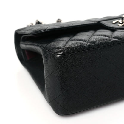Chanel Caviar Quilted Jumbo Double Flap Black 9 of 10