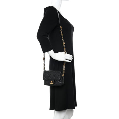 Chanel Caviar Quilted Mini Twist Your Buttons Flap Black 2 of 11