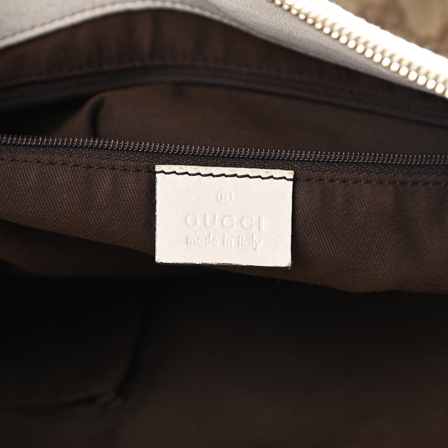 Monogram D Gold Ring Tote White