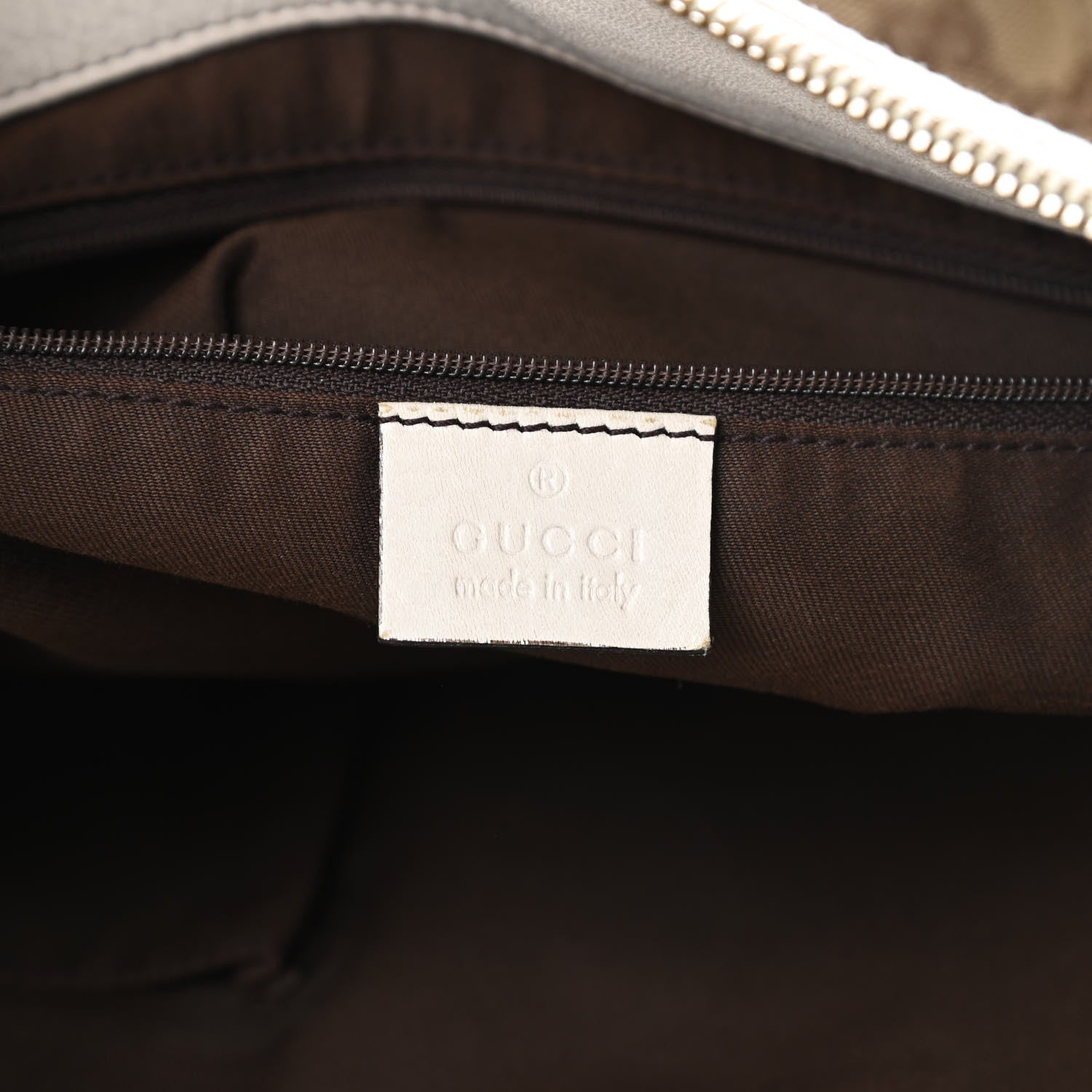 Gucci Monogram D Gold Ring Tote White 6 of 16