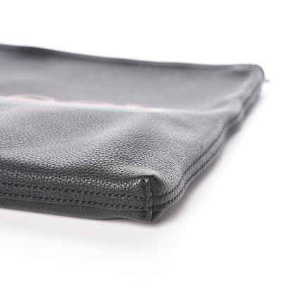 Gucci Pebbled Calfskin Medium Logo Portfolio Clutch Black 9 of 12