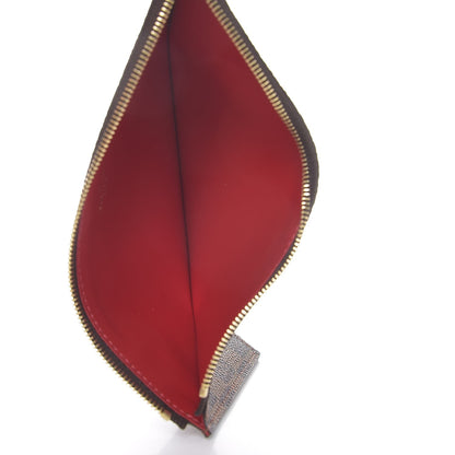 Louis Vuitton Damier Ebene Felicie Chain Wallet Zippered Insert 5 of 7