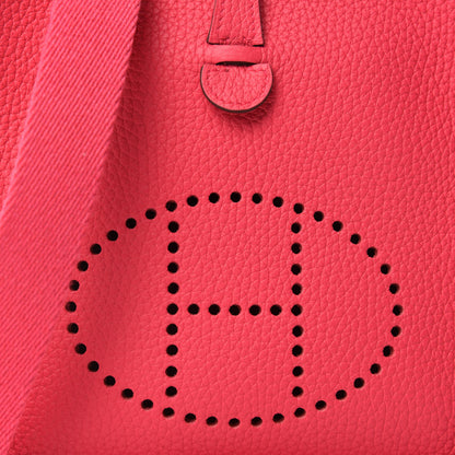 Hermes Taurillon Clemence Evelyne TPM Rose Extreme 10 of 10