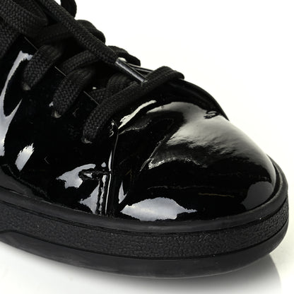 Louis Vuitton Patent Calfskin Frontrow Sneakers 36.5 Black 7 of 7