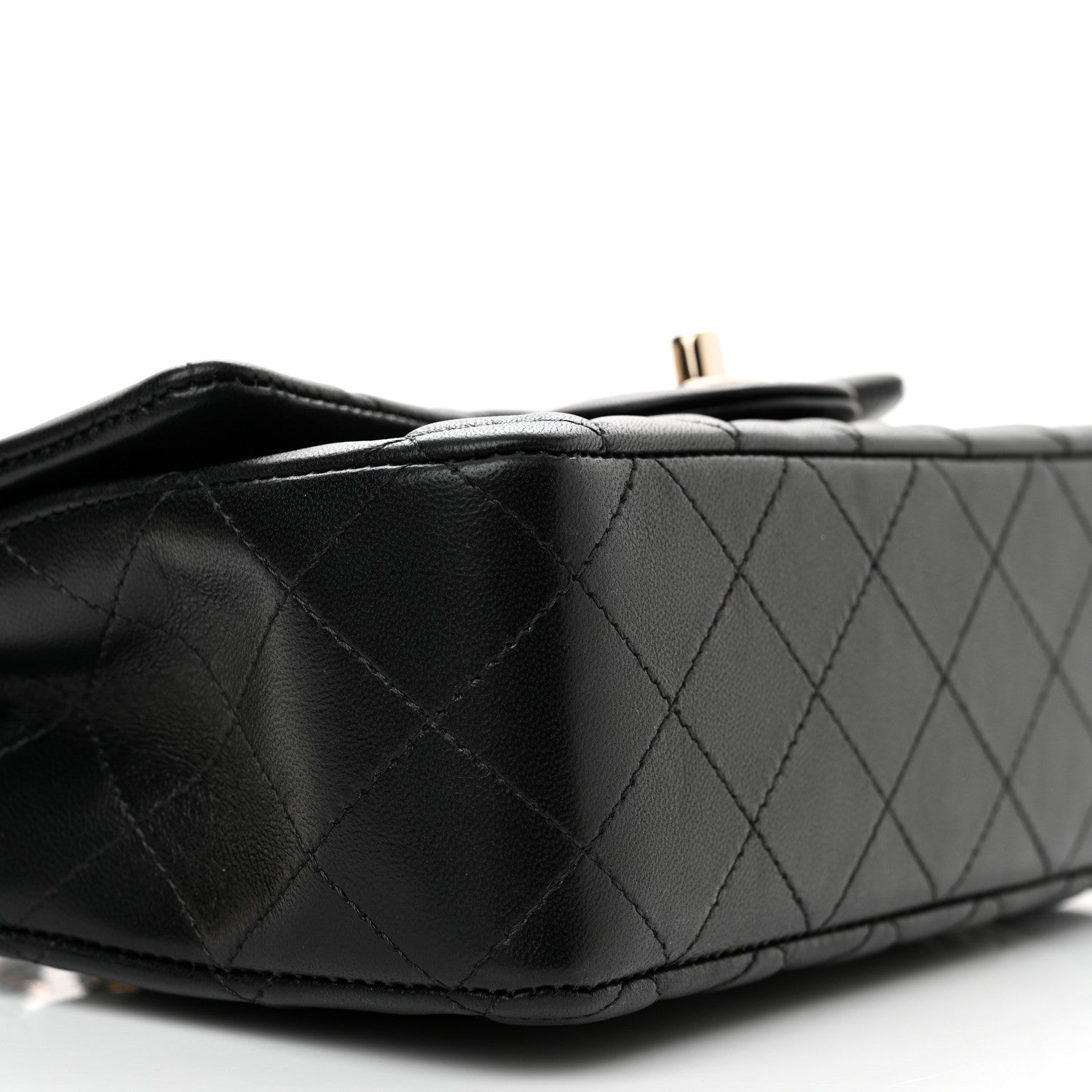 Chanel Lambskin Quilted Mini Rectangular Flap Black 9 of 11