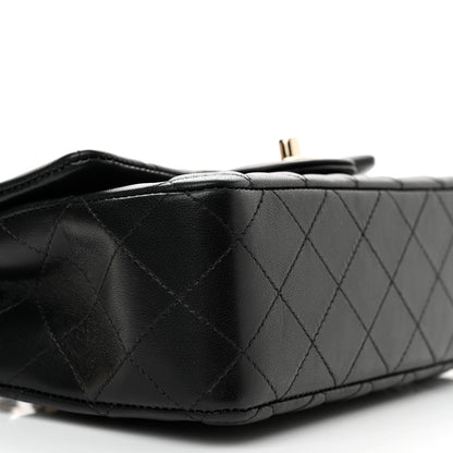 Chanel Lambskin Quilted Mini Rectangular Flap Black 9 of 11