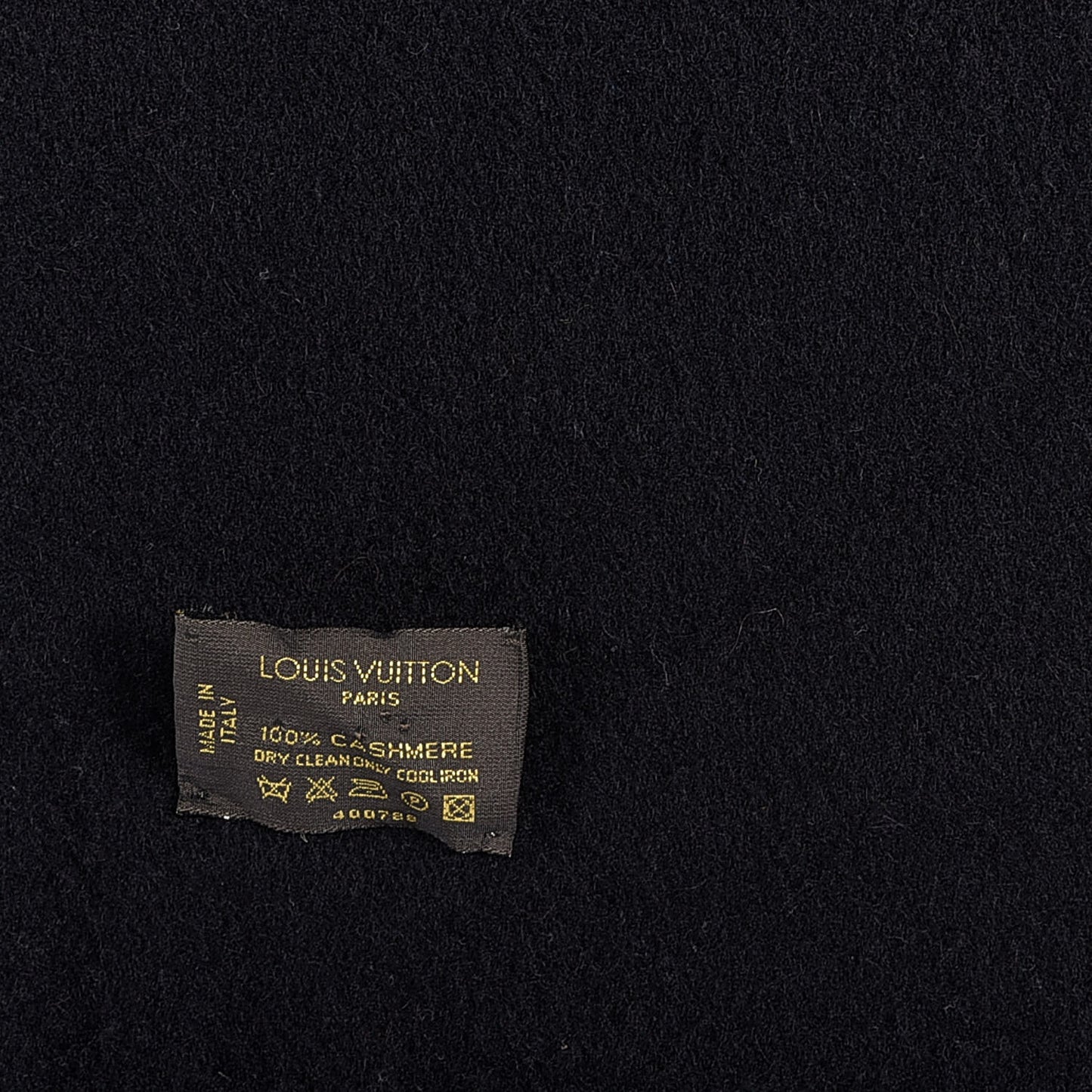 Cashmere Logo Scarf Black