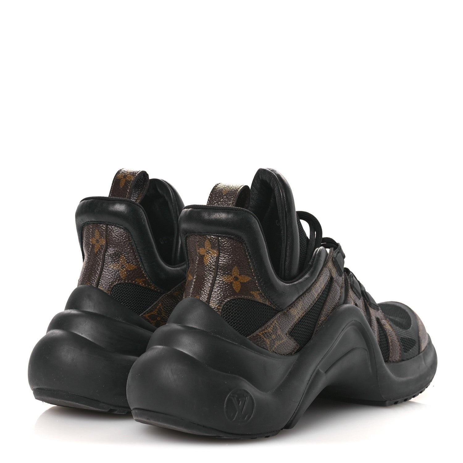 Louis Vuitton Calfskin Patent Monogram LV Archlight Sneakers 39.5 Black 4 of 12