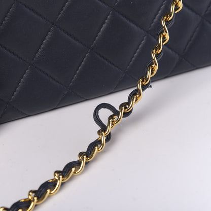 Chanel Lambskin Quilted Small CC Single Flap Bag Navy 11 of 13