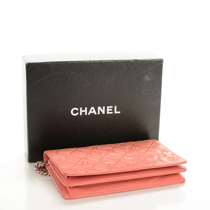 Chanel Lambskin Lucky Charms Symbols Wallet on Chain WOC Pink 4 of 8