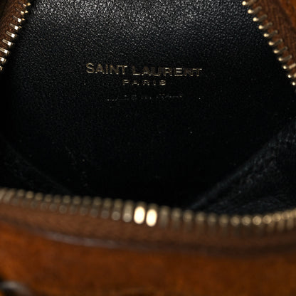 Saint Laurent Suede Fringe Small Monogram Love Shoulder Bag Brown 6 of 17