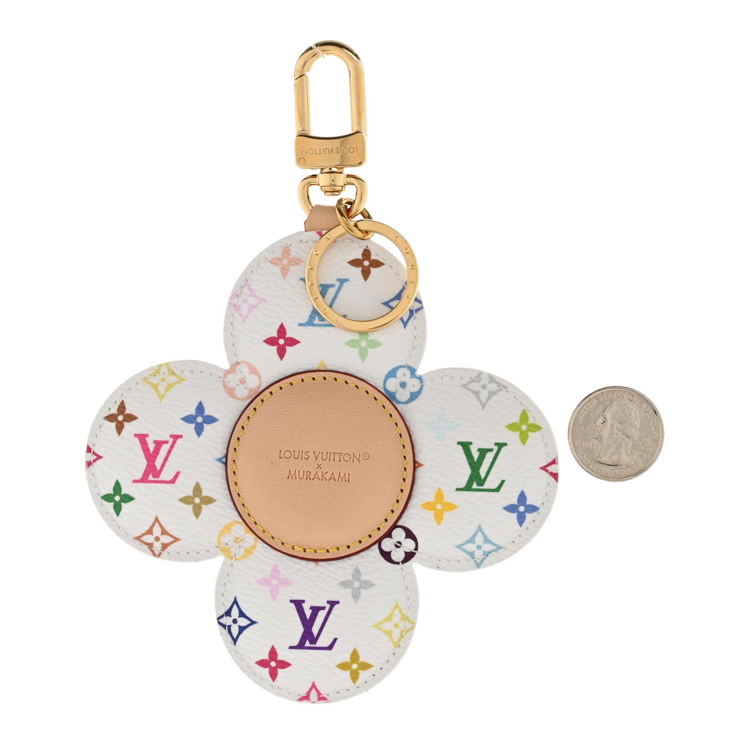Louis Vuitton LV x TM Monogram Multicolor Vivienne Head Bag Charm White 2 of 5