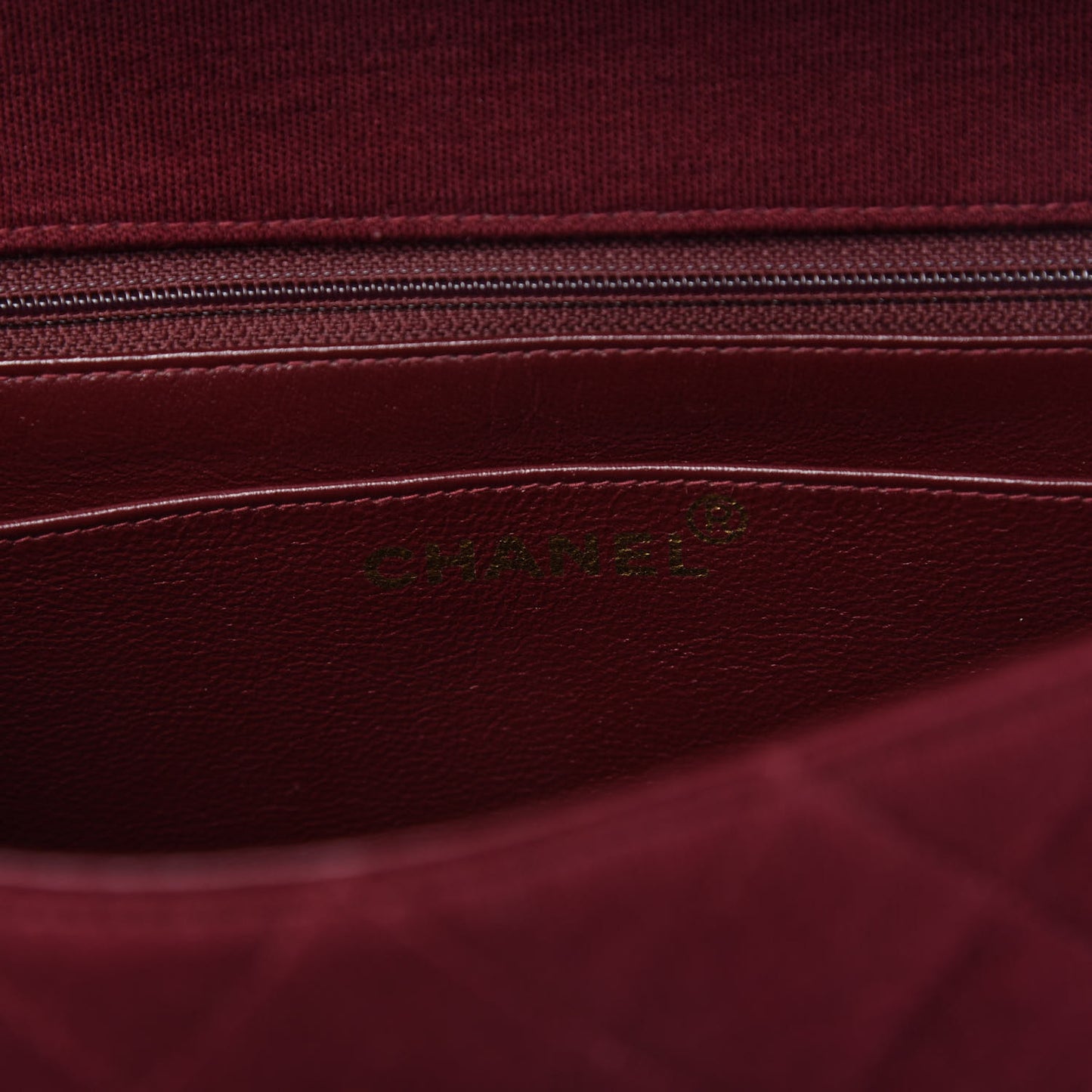 Jersey Quilted Medium Kelly Flap Burgundy