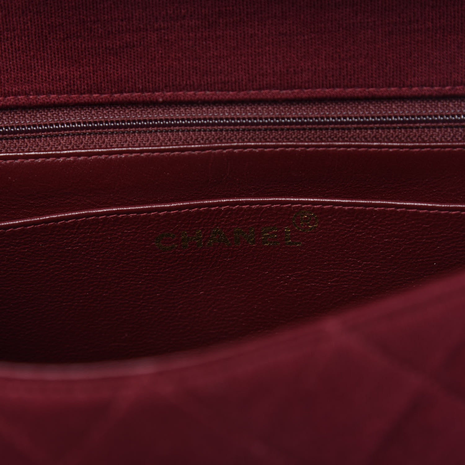 Chanel Jersey Quilted Medium Kelly Flap Burgundy 8 of 10