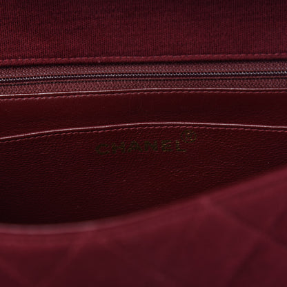 Chanel Jersey Quilted Medium Kelly Flap Burgundy 8 of 10