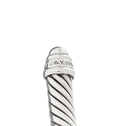 David Yurman Sterling Silver Diamond 5mm Cable Classics Dome Bracelet 3 of 3