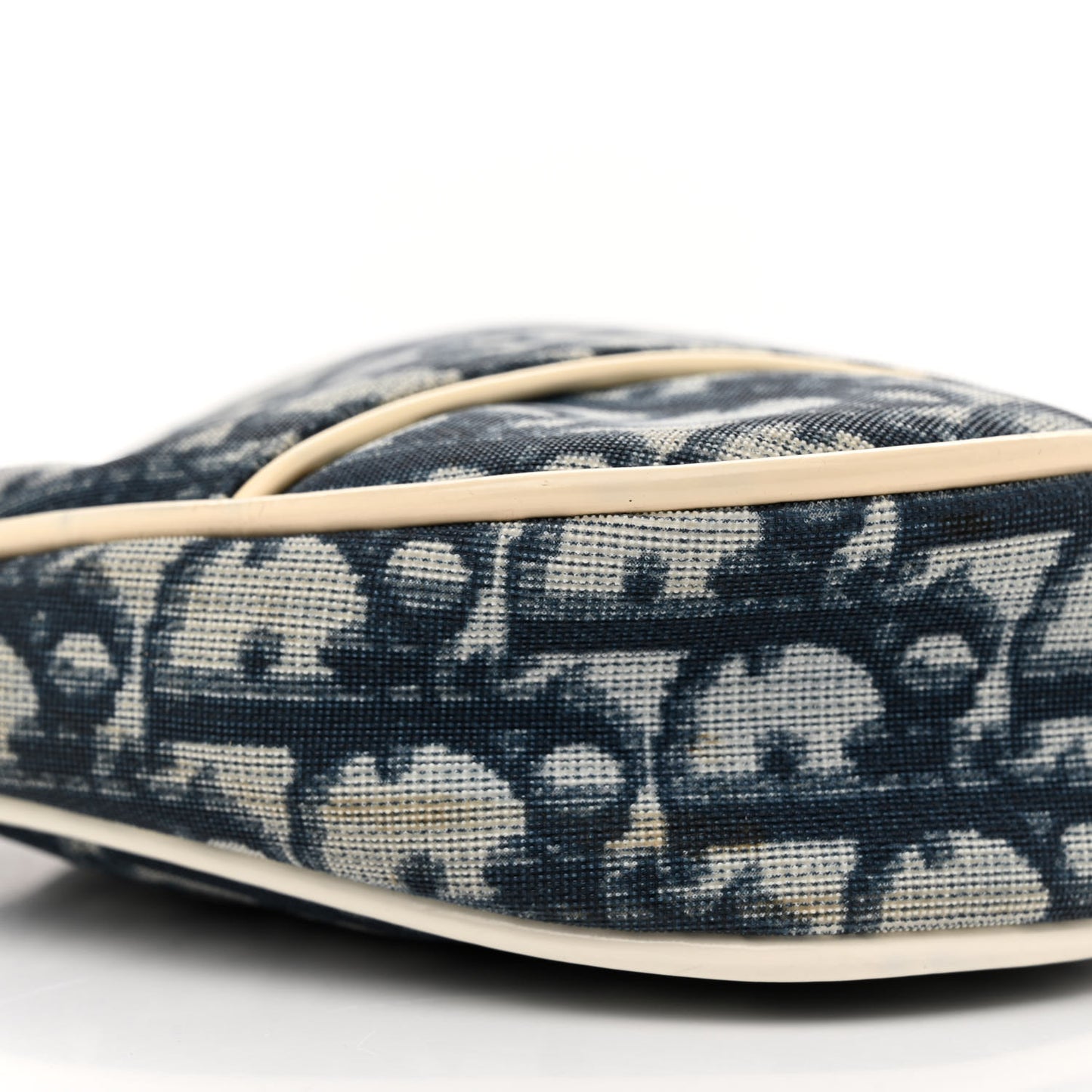 Monogram Mini Saddle Pochette White Blue