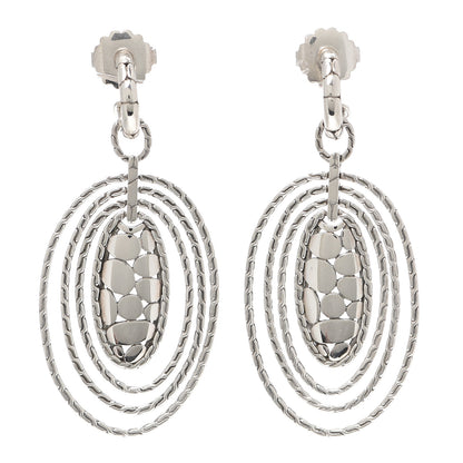 John Hardy Sterling Silver Zen Kali Oval Drop Earrings 1 of 4