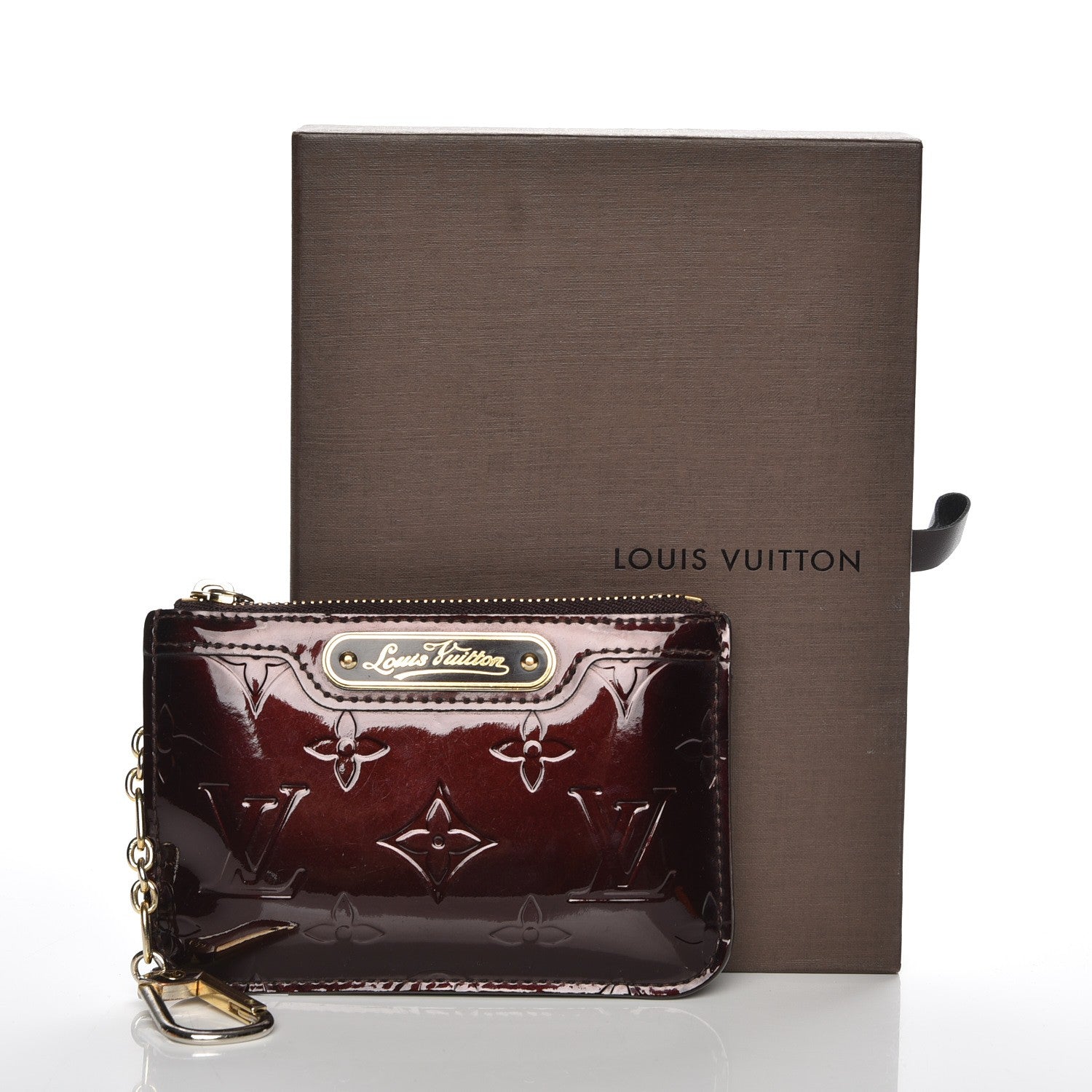 Louis Vuitton Vernis Key Pouch Amarante 9 of 9
