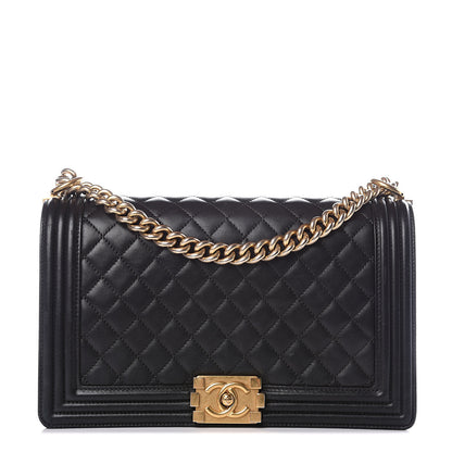 Chanel Lambskin Quilted New Medium Boy Flap Black 1 of 15