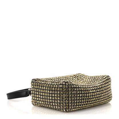 Alexander Wang Mesh Crystal Rhinestone Medium Heiress Pouch Porcelain 4 of 13